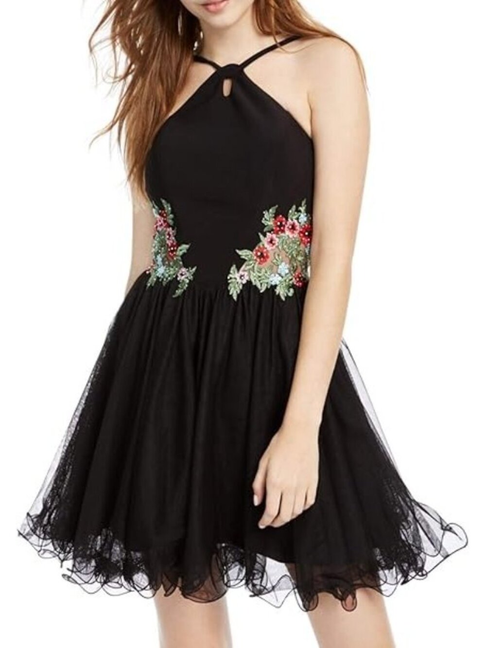 NWT Blondie Nites Stacy Sklar Dress 3 Embroidered Floral Fairycore Sz 7 169 - Picture 2 of 14